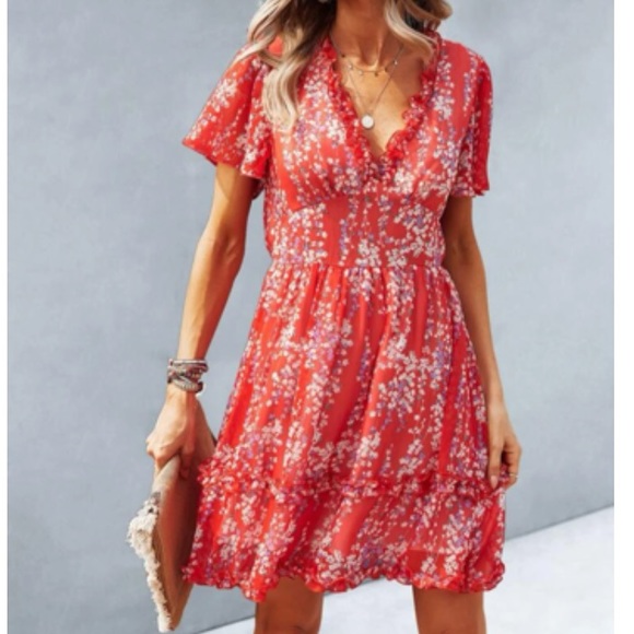 Boho frill trim dress - Picture 7 of 10